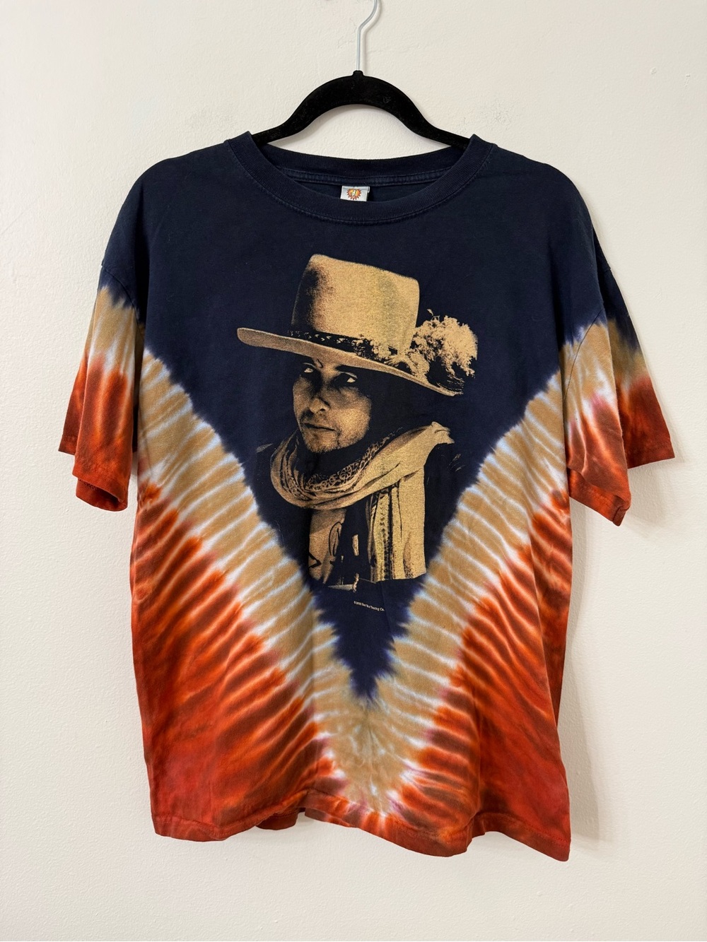 {L} Bob Dylan Rolling Thunder 2005 AOP Sundog Tie-Dye Graphic Tee
